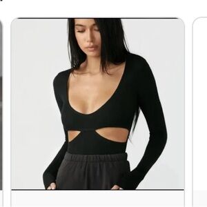 Josh’s brown black long sleeve top